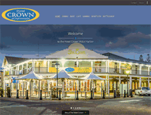 Tablet Screenshot of hotelcrown.com.au